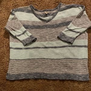 Women’s v-neck sweater with 3/4 sleeves
